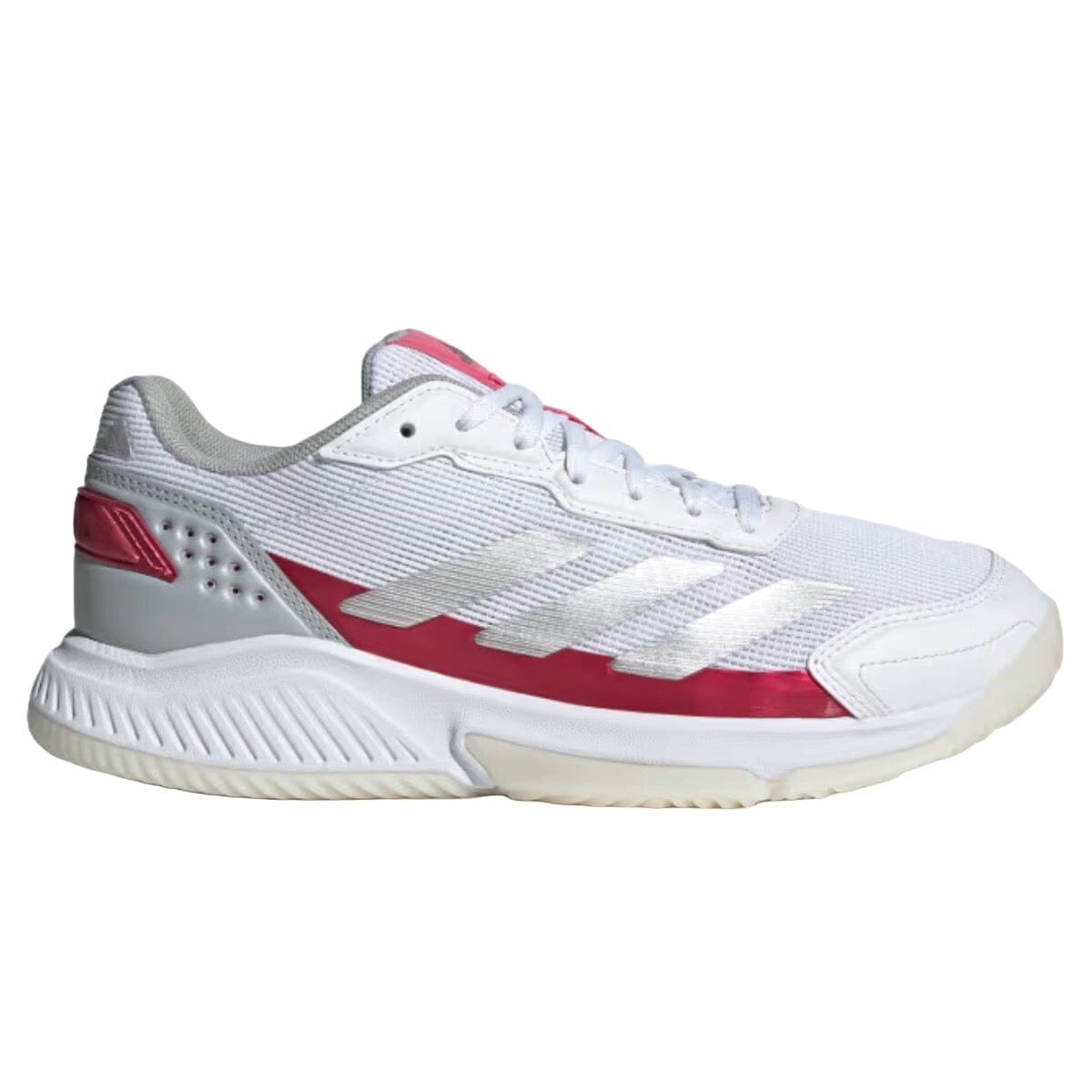 Hvid Adidas Courtquick Padel White Silver Woman - Adidas Padel