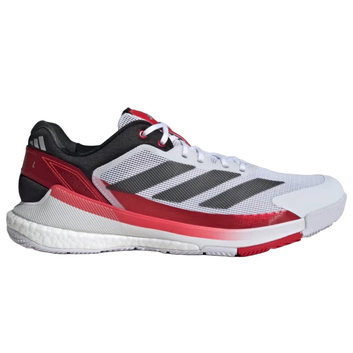 Hvid Adidas Crazyquick Boost Padel White Red - Adidas Padel