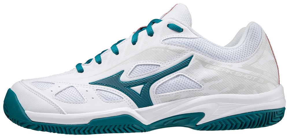 Hvid Mizuno Breakshot Unisex Turkis Padelsko - Mizuno Padel  - 5059431235241