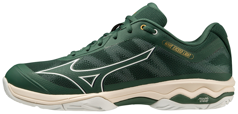Hvid Mizuno Wave Exceed Light Men Padelsko Pineneedle White Papyrus - Mizuno Padel  - 5059431426229